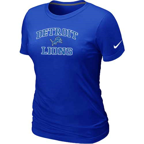 Nike Detroit Lions Women's Heart & Soul NFL T-Shirt - Blue